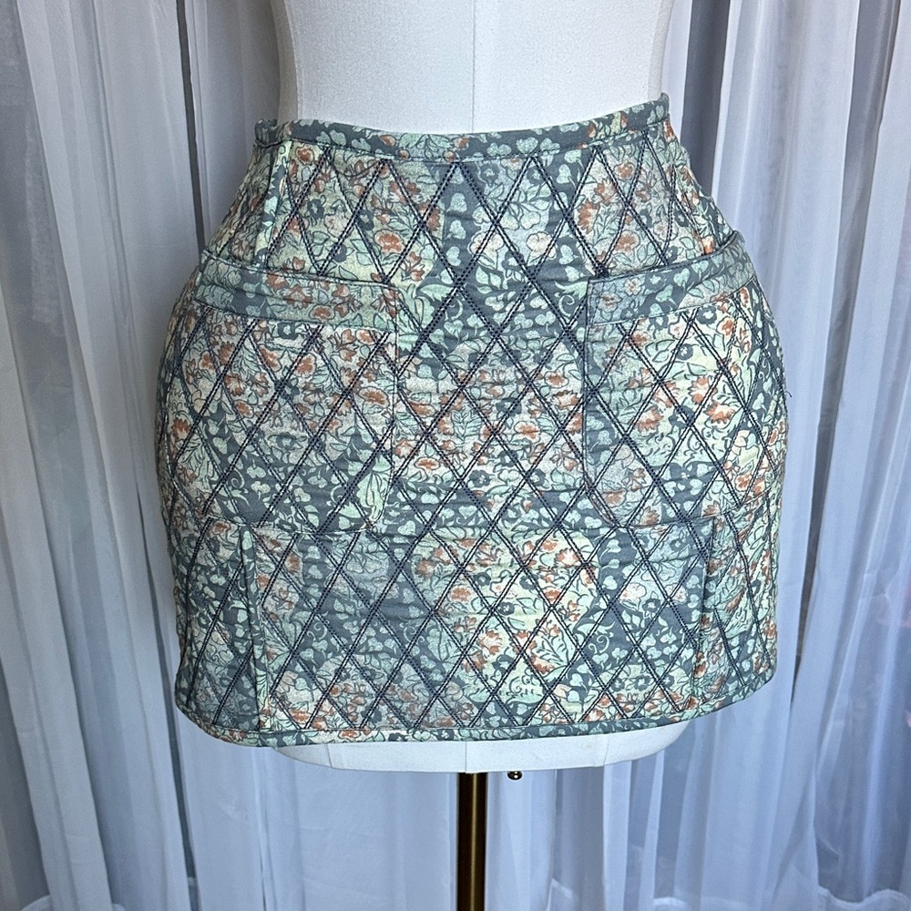 Free People Quilted Mini Skirt with Pockets